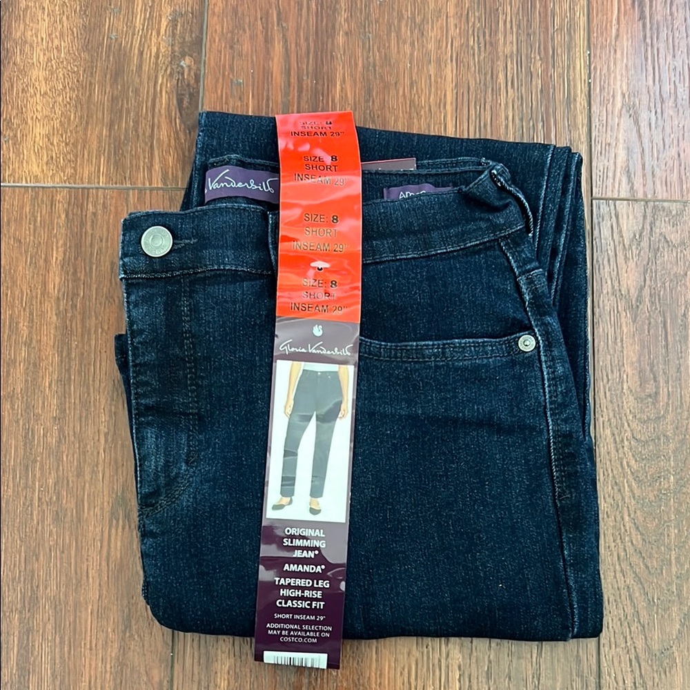 Gloria Vanderbilt Black Slim Jeans Classic Style